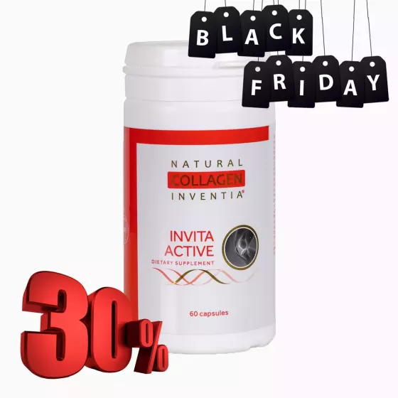 INVITA ACTIVE - lyofilizovaný hydrát živého kolagenu, žraločí chrupavka, chondroitin, glukosamin, kyselina boswellová a hyaluronová
